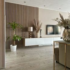 Ribbon-Wood Oak living room