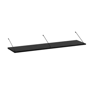 Brace shelf Black Ash 1200mm black brackets