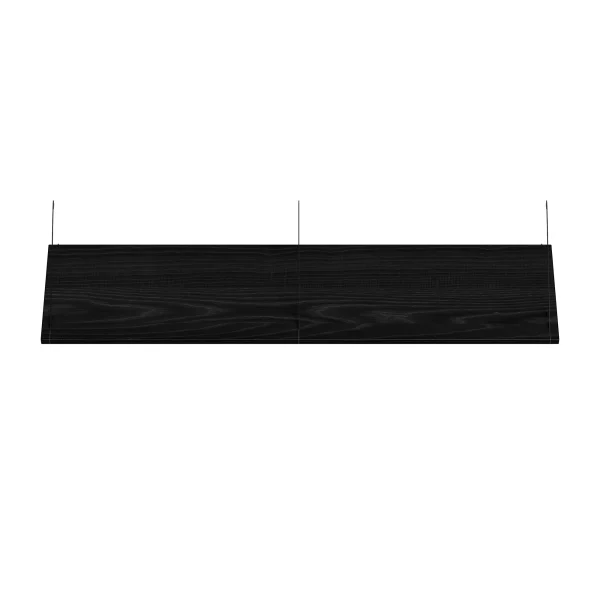 Brace shelf Black Ash 1200mm black brackets