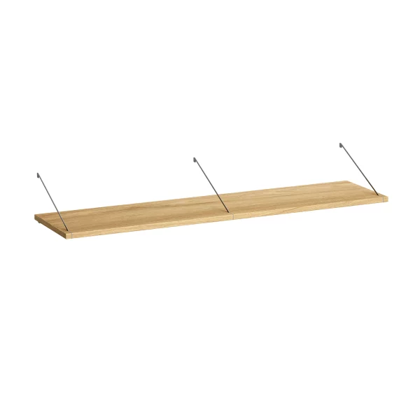 Brace shelf Oak 1200mm grey brackets