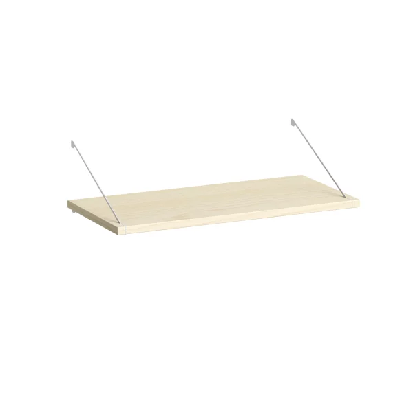 Brace shelf Diamond Ash 640 mm white brackets