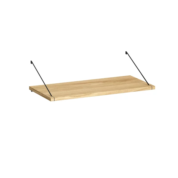 Brace shelf Diamond Ash 640 mm black brackets